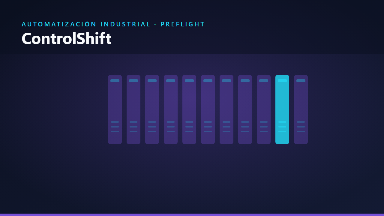 ControlShift — Preflight de migraciones industriales