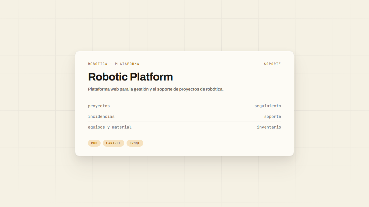 Robotic Platform